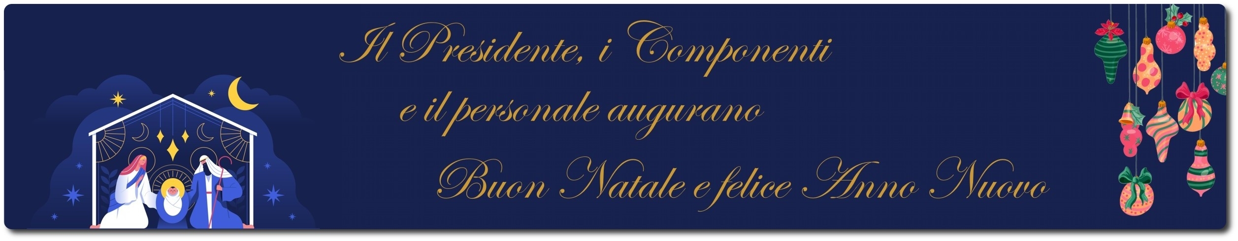 Il Presidente, i Componenti e il personale del Corecom augurano un Buon Natale ed un felice Anno Nuovo