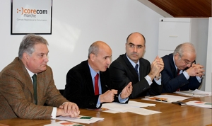 da sinistra a destra Maurizio Pierlorenzi, Marco Moruzzi, Mauro Giustozzi, Fulvio Izzo